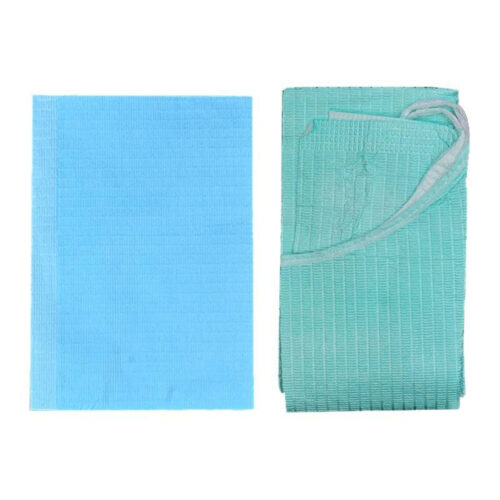 Wholesale Disposable Dental Bibs with Paper and PE Film