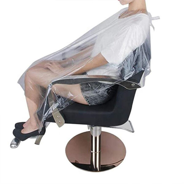 Wholesale PE CPE Disposable Hair Cutting Cape for Salons Wholesale PE CPE Disposable Hair Cutting Cape for Salons