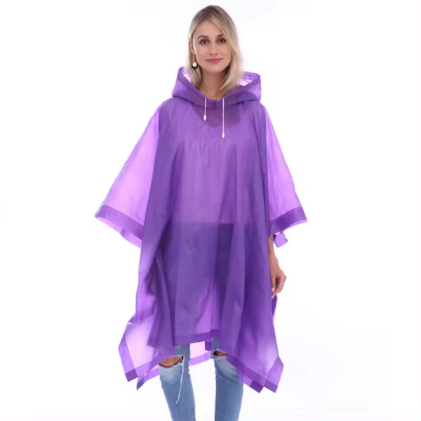 Wholesale PVC Hooded Rain Poncho for Custom Rainwear Supply