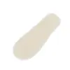 Cream textured pad with rounded edges Cream-colored elongated pad with a raised textured surface and white edging, shown diagonally against a plain background